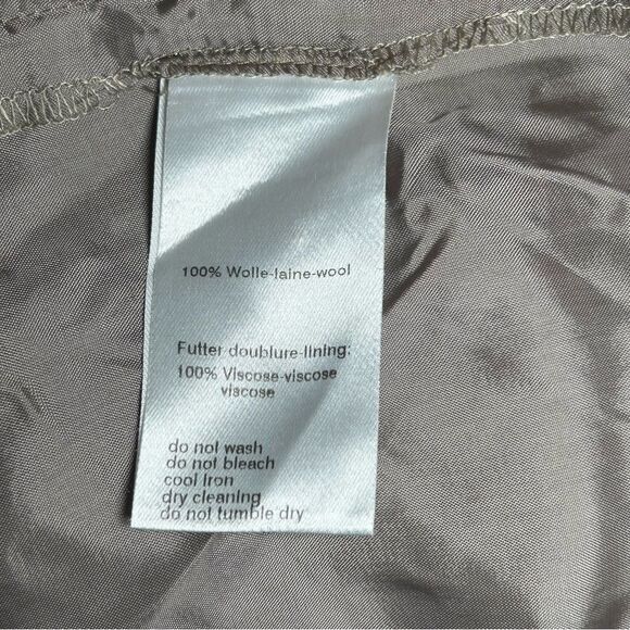 Akris tan brown 100% wool pleated midi skirt women’s size small 6 - Picture 11 of 11